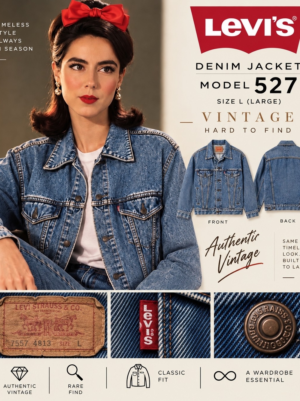 Levi's Faded Light Blue Denim Jacket